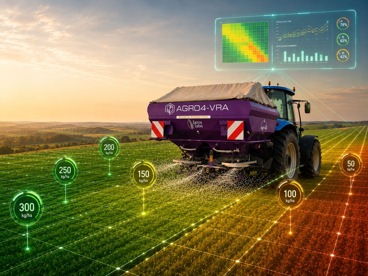 Machine-integrated — variable-rate fertilization in action